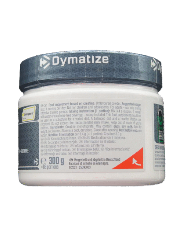 Dymatize Creatine creapure 300gr 88 servs - Image 2