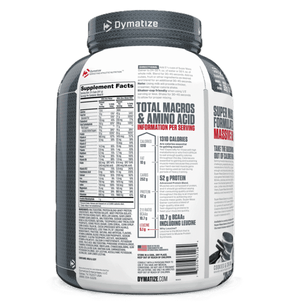 Dymatize Super Mass Gainer 6lbs - Image 2