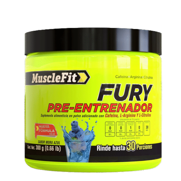 Musclefit FURY Oxido Nitrico 30 Servicios