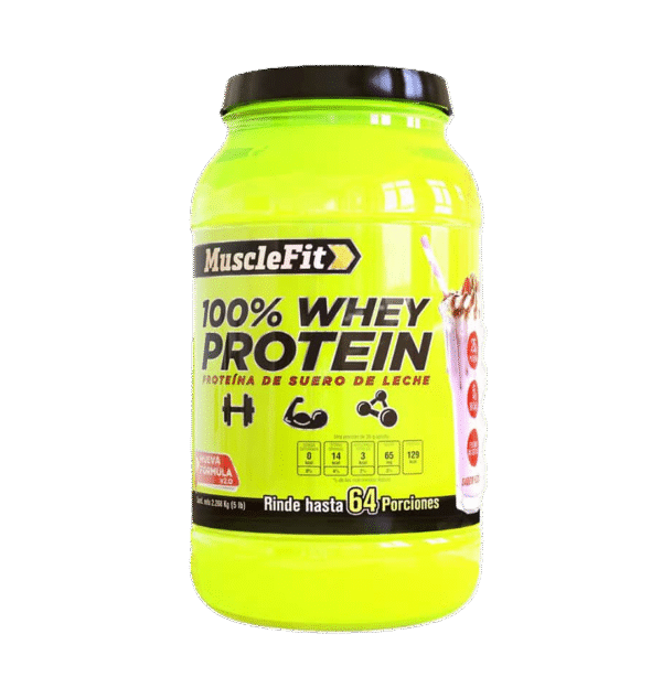 Musclefit 100% WHEY Protein 5Lb -64 servicios