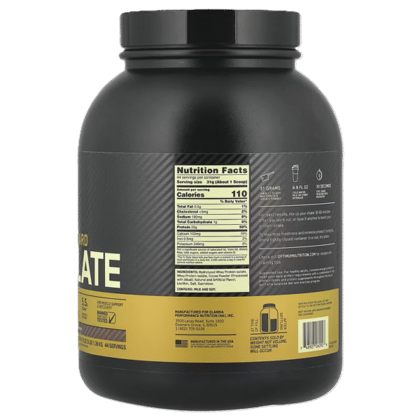 Optimum Nutrition Gold Standard 100% Isolate 5 libras - Image 2