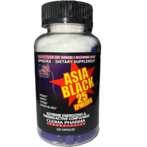 Cloma Pharma Asia Black 25 Ephedra 100 Cápsulas