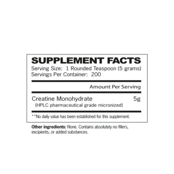 GAT Sport CREATINA MONOHIDRATO 1 kg 200 servicios - Image 2