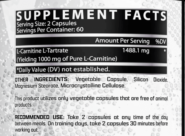 Carnitina Nutrex Lipo 6 Carnitine 120 Cápsulas - Image 2