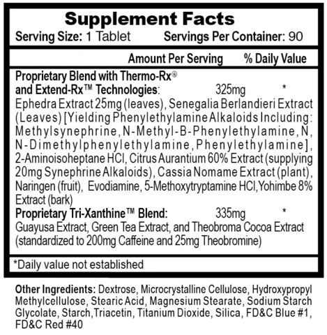 Hi-Tech Lipodrene Hardcore 90 Capsulas - Image 2