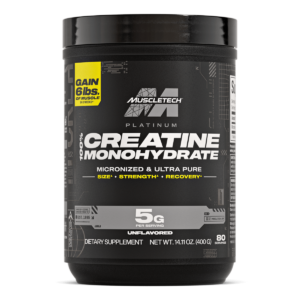 Muscletech Platinum 100 % Creatina Monohidratada 400 gramos 80 servicios