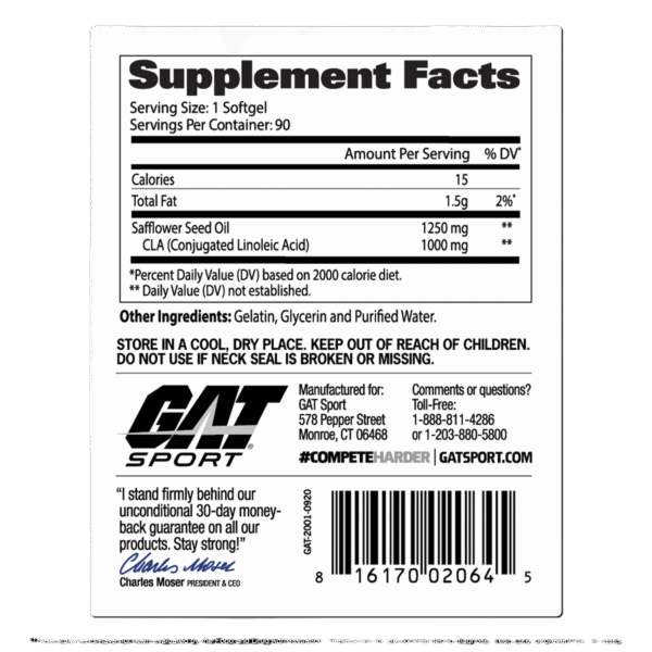 Gat CLA 1250 90 capsulas - Image 2