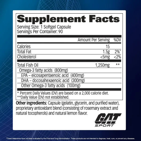 GAT Omega 3 90 capsulas - Image 2