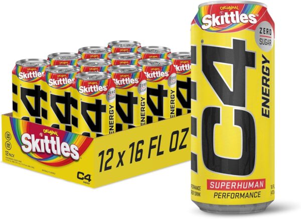 Cellucor c4 energy drink (12 latas) Skittles