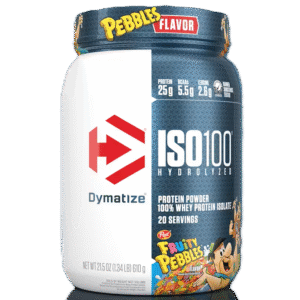 Dymatize Proteina Iso 100 1.3lbs / 20 Servicios - FRUITY PEBBLES