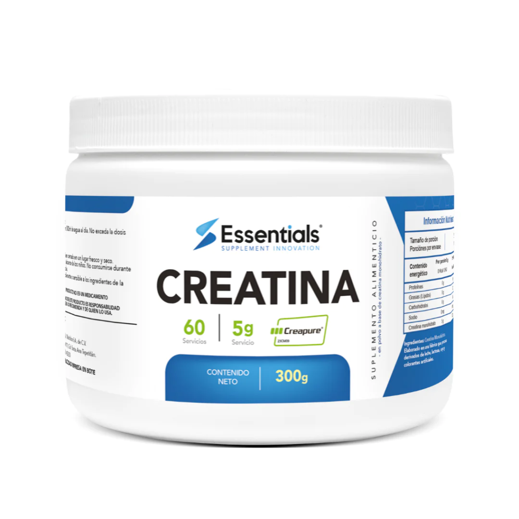 Essentials Creatina Sello Creapure 300 Gr 60 Porciones Chutamax 3454