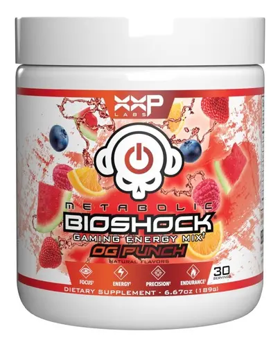 Metabolic Bioshock Energy Drink 30 Servicios Pre entreno
