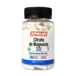 Superlabs Nutrition Citrato De Magnesio Puro 500mg 100 Capsulas