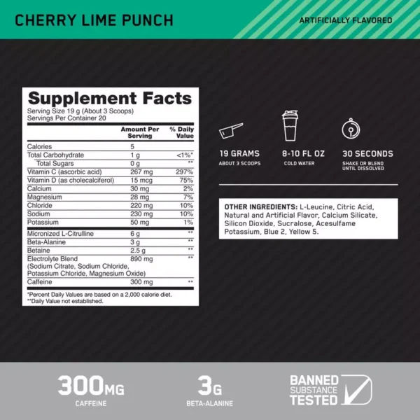 ON Platinum Igniter Pre-Workout 20 SERV - Image 3