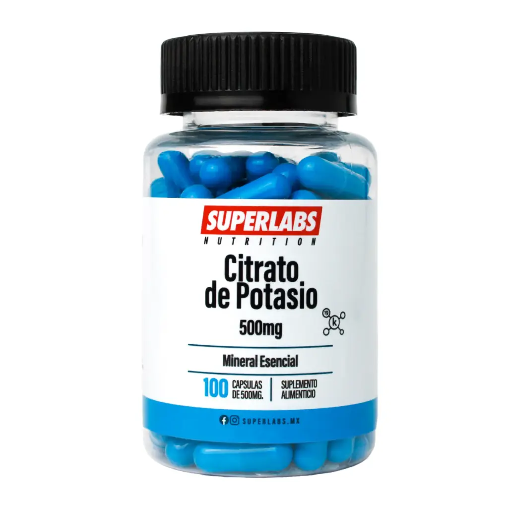 Superlabs Nutrition Citrato de Potasio 500mg 100 capsulas