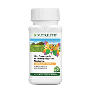 Nutrilite Kids Concentrado Frutas y Vegetales 60 Tabletas Masticables Sabor Naranja