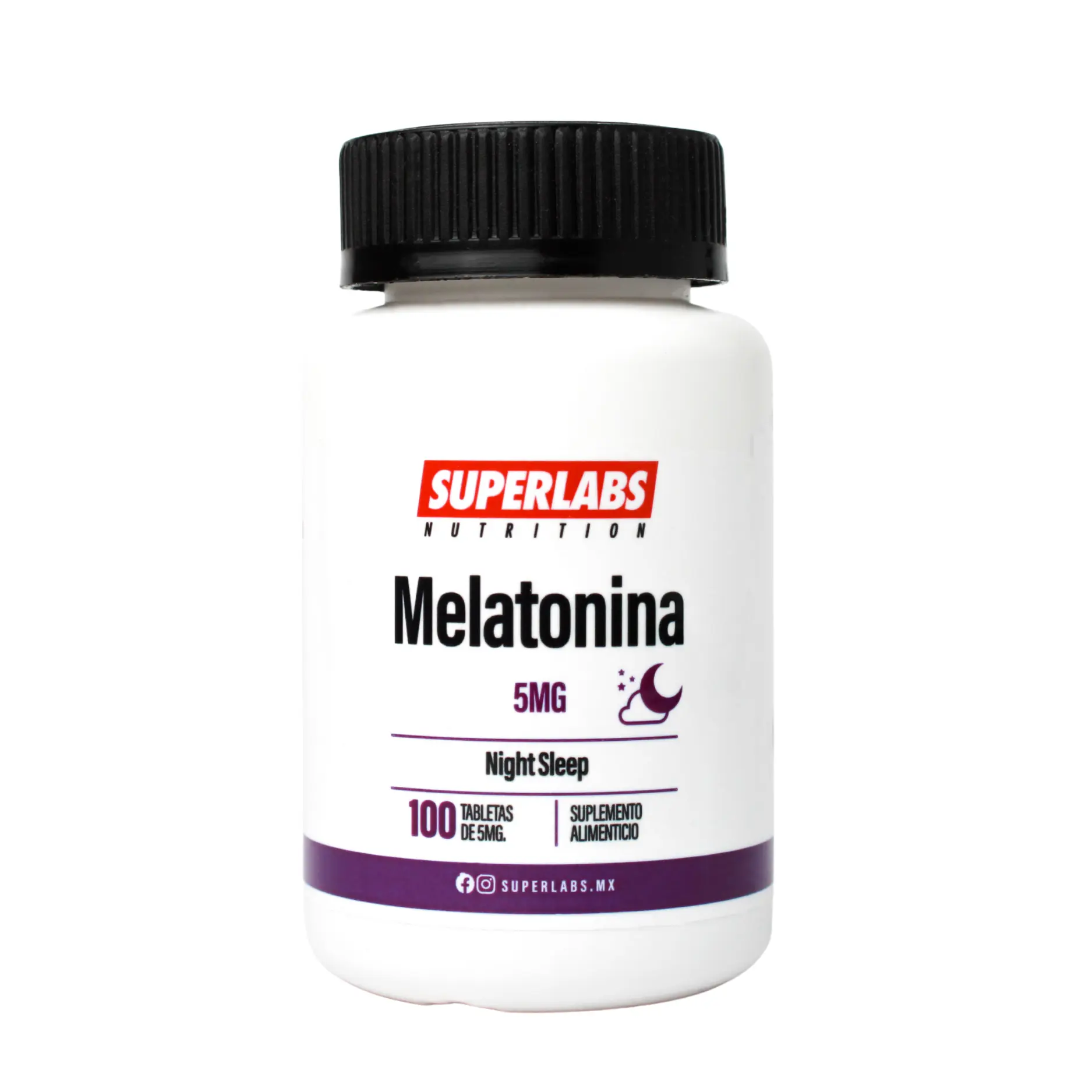 Superlabs Nutrition Melatonina 5mg 100 Cápsulas