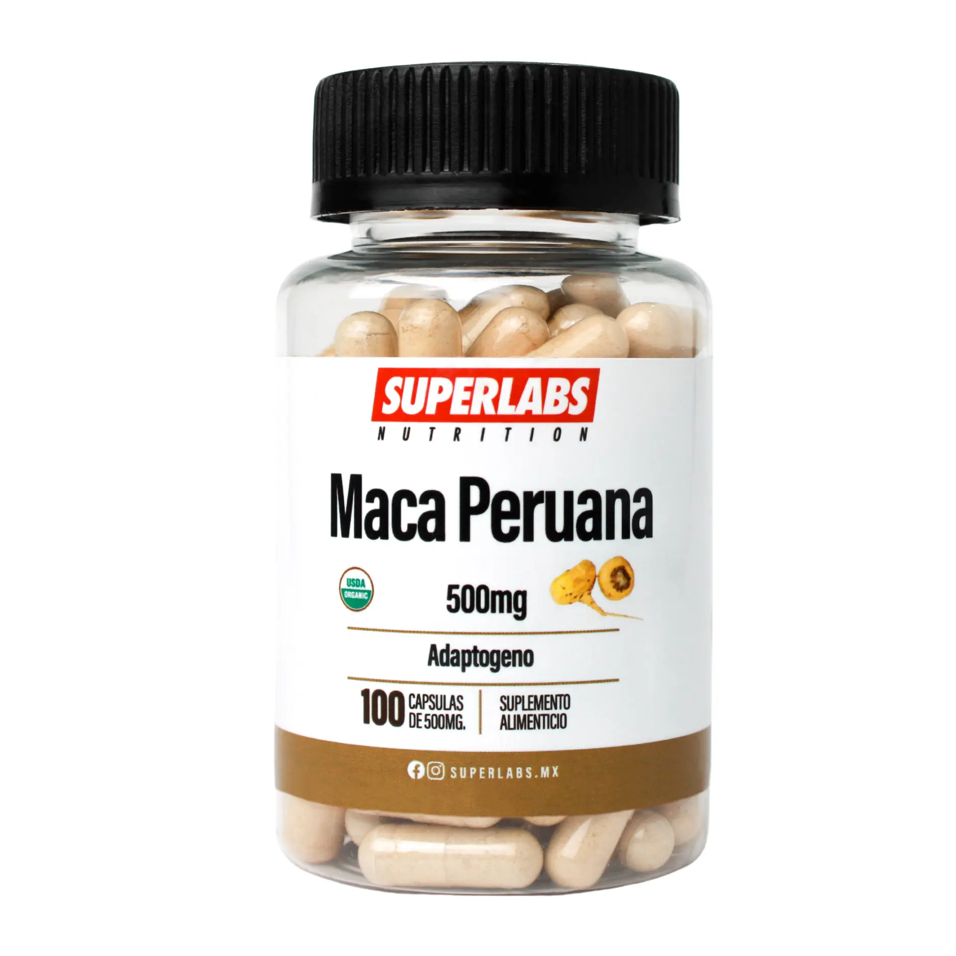 Superlabs Nutrition Maca Peruana 500mg 100 Caps