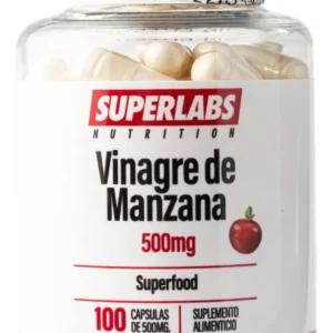 SUPERLABS VINAGRE DE MANZANA 500MG 100 CÁPSULAS