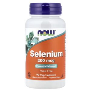 Now Foods Selenium 200 mg 90 Capsulas