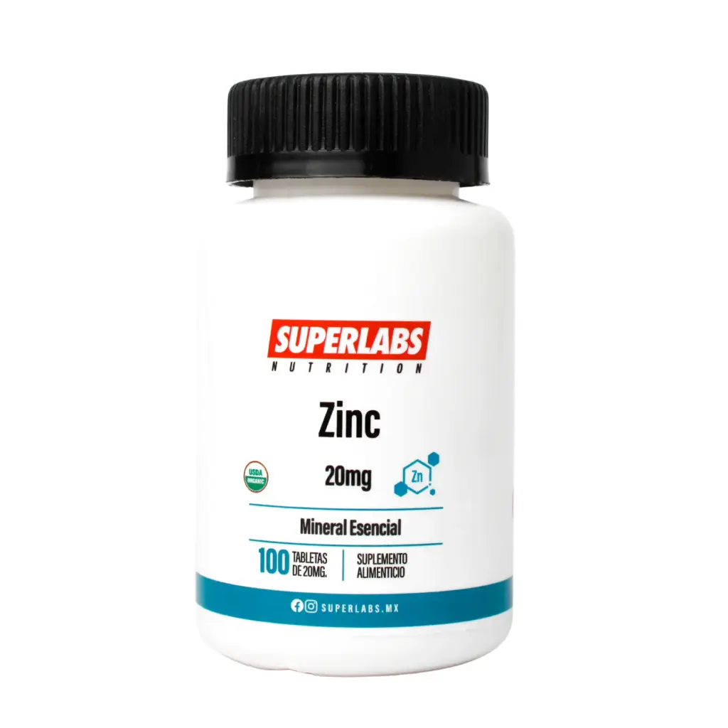Superlabs Nutrition Zinco 20mg 100 Comprimidos