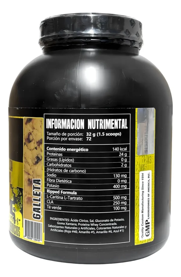 43 SUPPLEMENTS WHEY RIPPED 5LB 72SERVICIOS - Image 2