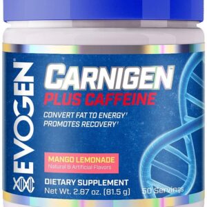 Evogen Carnigen Plus Caffeine 50 servicios Mango Lemonade