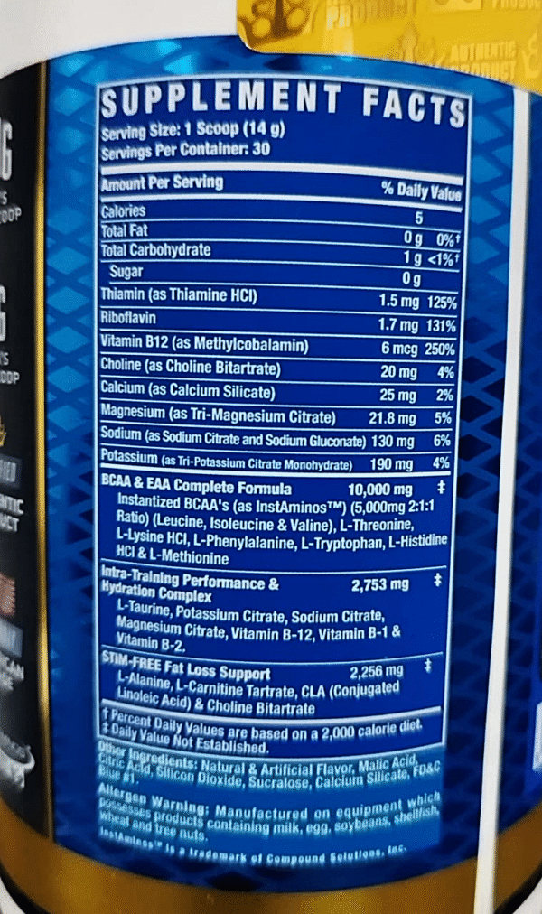 Ronnie Coleman Amino Tone + EAA Sport 420g 30v servicios - Image 2