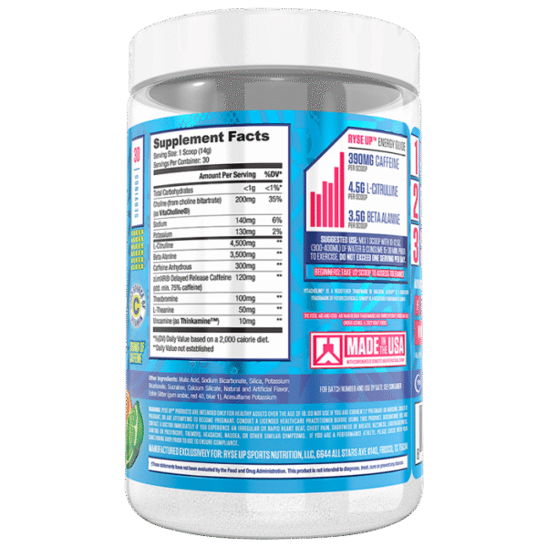 Ryse Up Loaded Pre Sour Punch 435g 30 servicios - Image 2