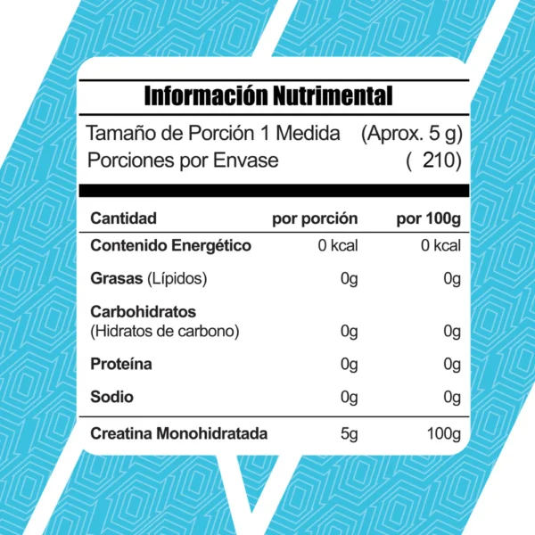 Meta Nutrition Creatina 1050g 200 servicios - Image 2