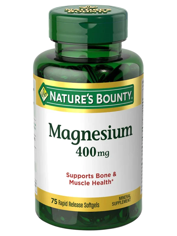 Nature's Bounty Magnesium 400mg 75 capsulas