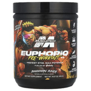 MUSCLETECH EUPHORIQ PRE-WORKOUT 20 SERV BOOGIEMAN PUNCH