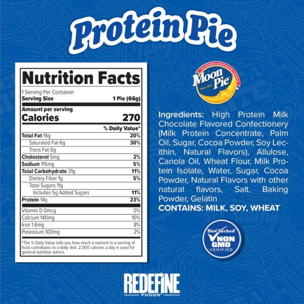 Redefine Foods Protein Pie 14g Moon Pie - Image 2