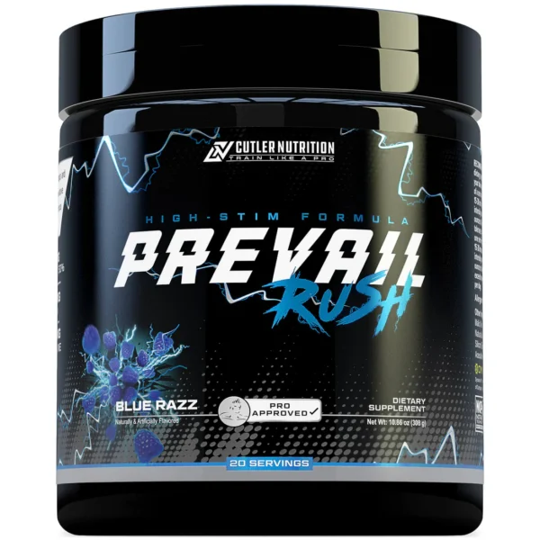 Jay Cutler Prevail Rush pre workout 308g 20 servicios