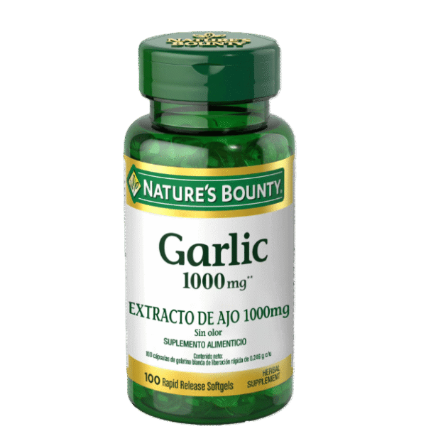 Nature's Bounty Garlic Extract 1000mg 100 capsulas