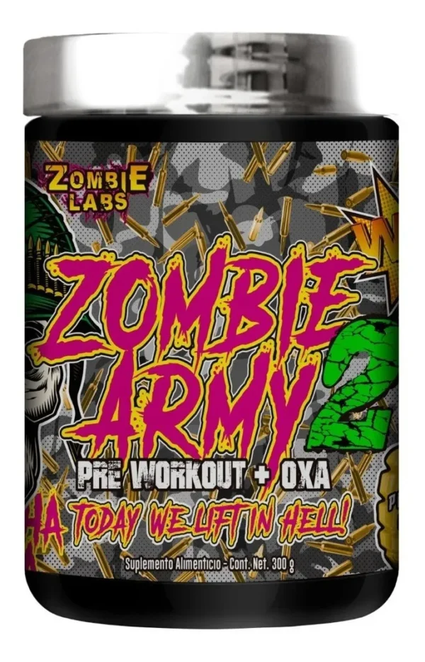 Zombie Labs Zombie Army 2 Preworkout + Oxa 300gr 30 servicios