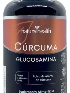 Natural Health Cúrcuma + Glucosamina 270 capsulas 500mg c/u