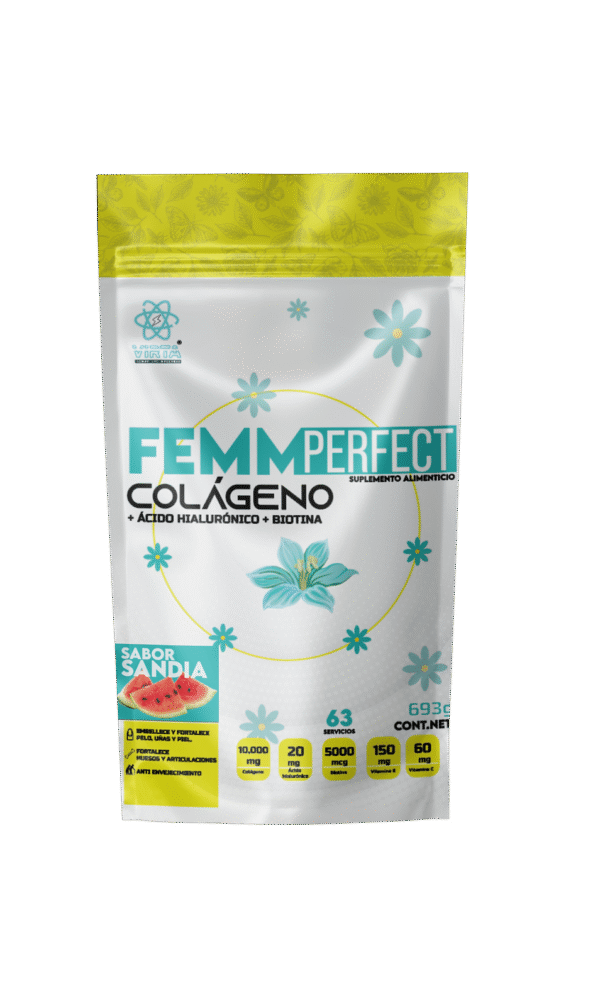 Virta Femm Perfect Colageno + Acido Hialuronico + Biotina 693g 63 servicios