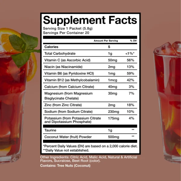 Raw CBUM Hydration 20 sticks 5.8g c/u - Image 2