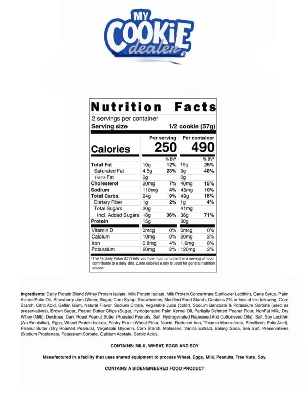 RAW NUTRITION MY COOKIE DEALER 12 GALLETAS MOST LOVED CHILDHOOD CUPCAKE - Image 2