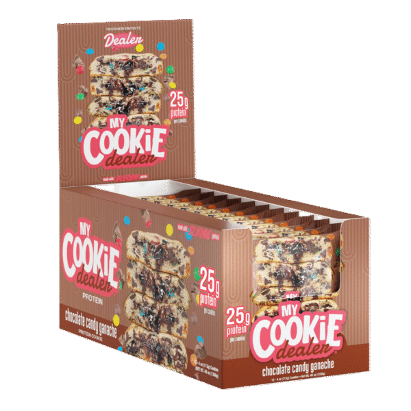 RAW NUTRITION MY COOKIE DEALER 12 GALLETAS CHOCOLATE CANDY GANACHE