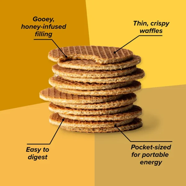 Waffles Honey Stinger Energético Orgánico Deportivo Sabor Chocolate 12 pack - Image 3
