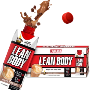 Labrada Lean Body Protein Shake Listo Para Beber Sabor Café Mocha 12 pack Con CAFEINA