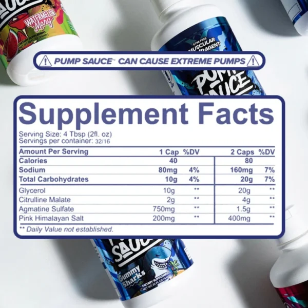 Pump Sauce Stim-Free Pre-Workout 32 servicios - Image 2