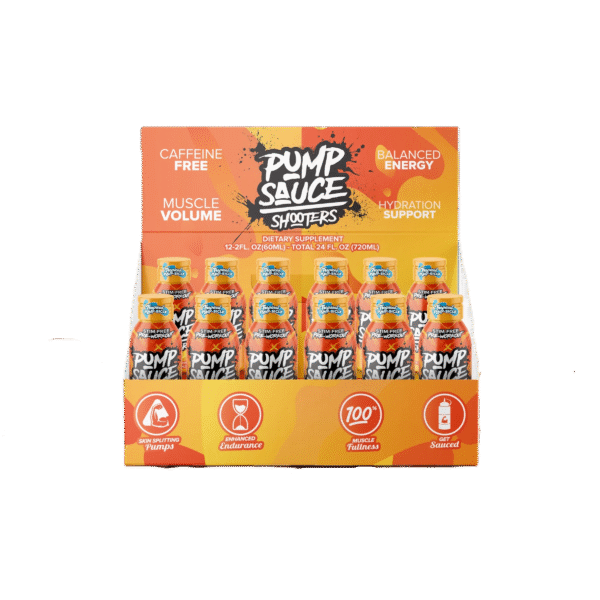 Pump Sauce Shooters Stim-Free Pre-Workout 12pack 60ml