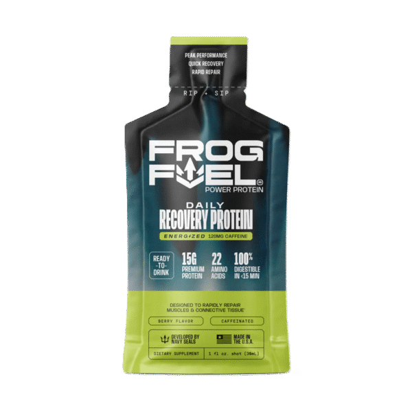 Frog Fuel Power Energized Caffeinated Collagen Protein Drink 24 shots Berry Flavor