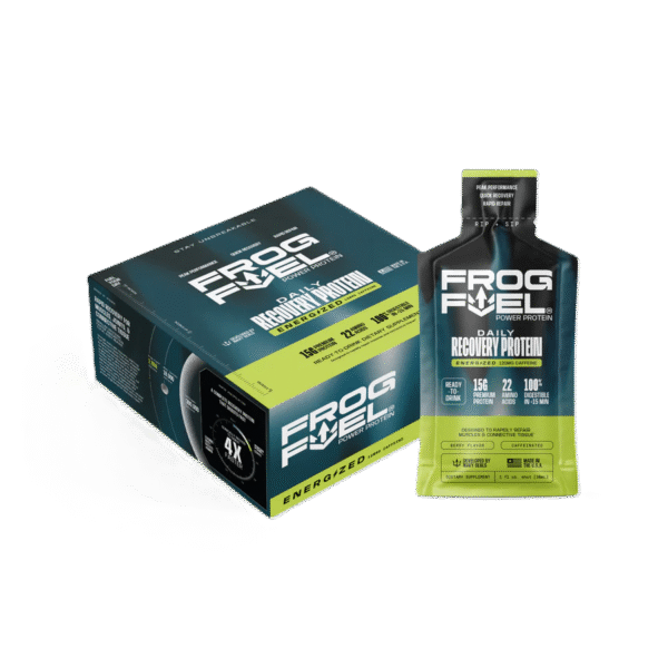 Frog Fuel Power Energized Caffeinated Collagen Protein Drink 24 shots Berry Flavor - Image 3