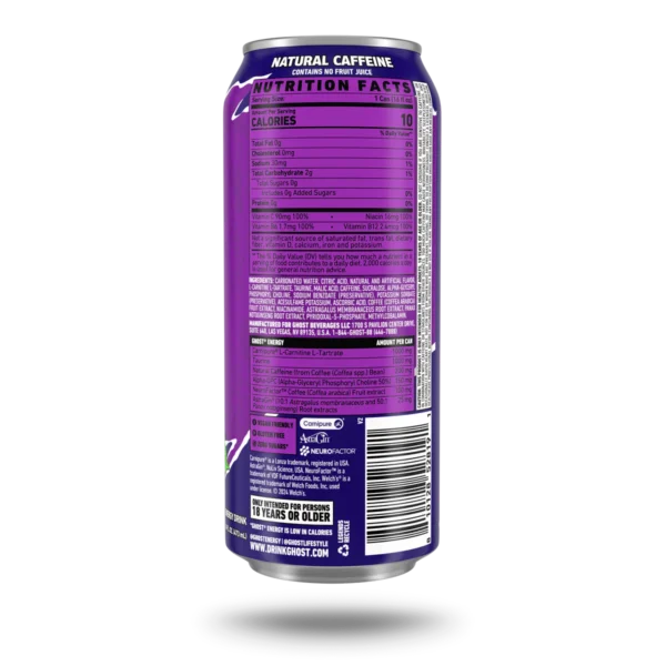 Ghost Energy Drink Welch's Grape 12 pack - Image 2