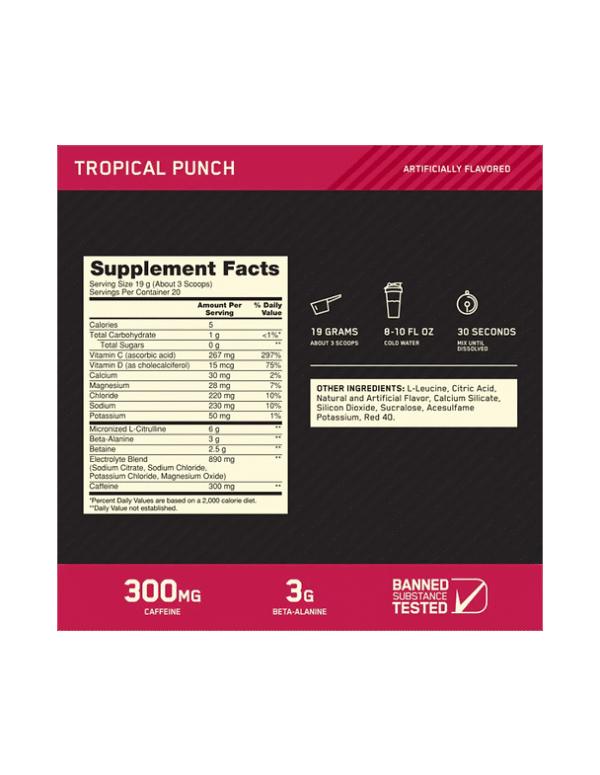 On Amplifier Pre-Workout 20 Servicios - Image 2