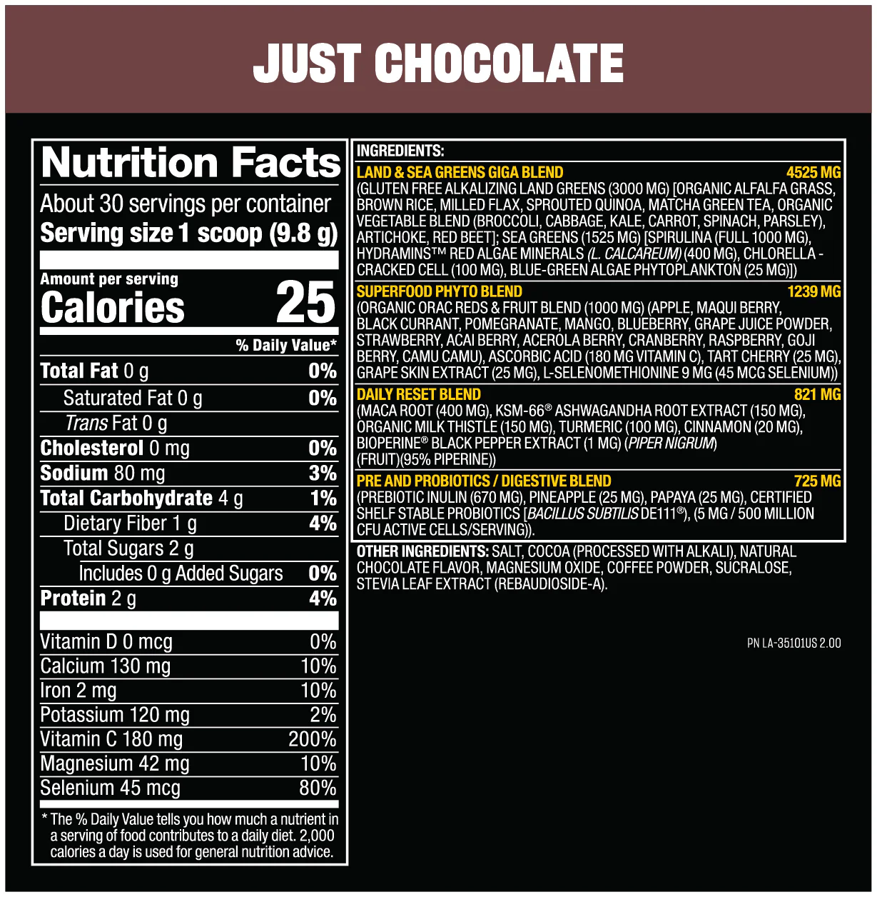 Mutant Big Greens 30 Servicios - Image 2